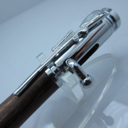 (image for) 30 Caliber Bolt Action Bullet Pen in (Yucatan Rosewood) Chrome/Rose Gold