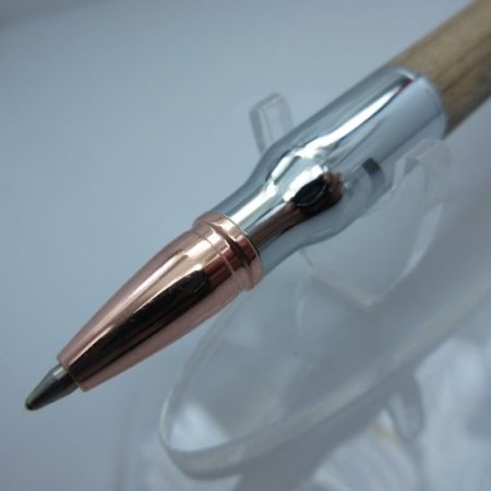 (image for) 30 Caliber Bolt Action Bullet Pen in (Cherry) Chrome/Rose Gold