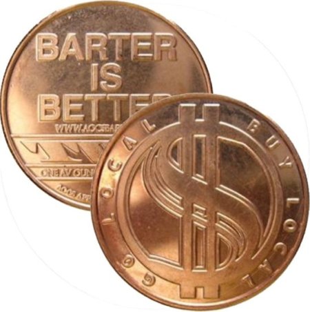 (image for) Barter Is Better (AOCS) (2010) 1 oz .999 Pure Copper Round