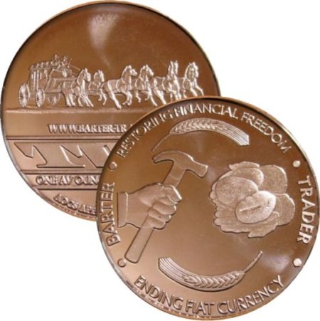 (image for) Barter - Trader (AOCS) (2011) 1 oz .999 Pure Copper Round
