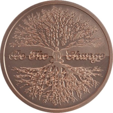 (image for) Be The Change #138 (2019 Silver Shield - Mini Mintage) 1 oz .999 Pure Copper Round