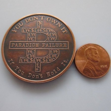 (image for) BitCON 1 oz .999 Pure Copper Round (2016 Silver Shield) (Black Patina)