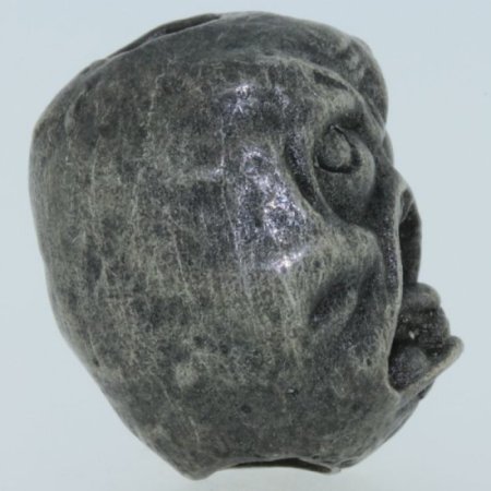 (image for) Rage Face Bead in Pewter by Marco Magallona