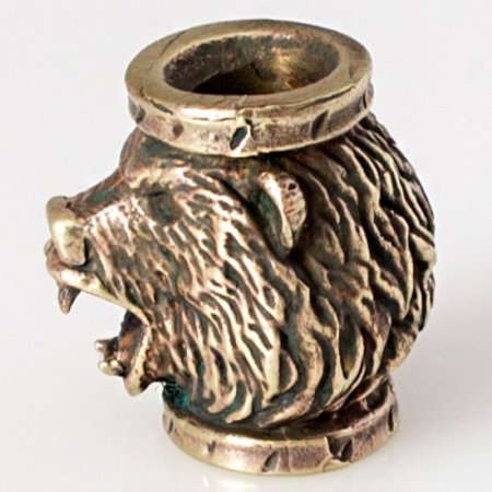 (image for) Black Bear Bead in Brass by Russki Designs