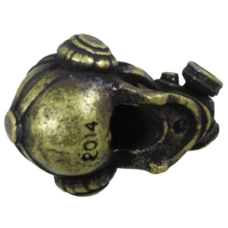 (image for) Brous Bead in Roman Brass Oxide Finish by Schmuckatelli Co.