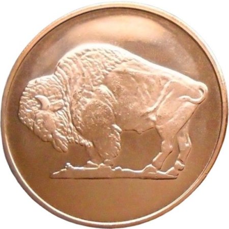 (image for) Buffalo Design (Shield Back ~ 2011) 1 oz .999 Pure Copper Round