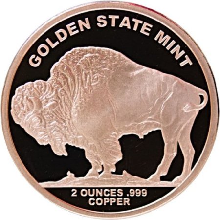 (image for) Buffalo Design 2 oz .999 Pure Copper Round