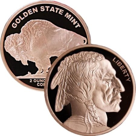 (image for) Buffalo Design 2 oz .999 Pure Copper Round