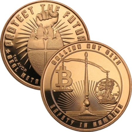 (image for) Bullion Not Bits 1 oz .999 Pure Copper Round