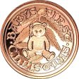 (image for) Baby's First Christmas (Sunshine Mint) 1 oz .999 Pure Copper Rounds