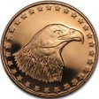(image for) Bald Eagle ~ Eagle Head Design (Shield Back ~ 2011) 1 oz .999 Pure Copper Round