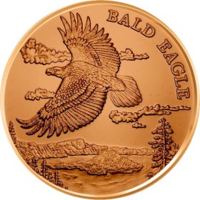 Bald Eagle (American Wildlife Series) 1 oz .999 Pure Copper Round