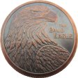 (image for) The Bald Eagle 1 oz .999 Pure Copper Round (Black Patina)