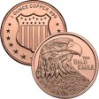 (image for) The Bald Eagle 1 oz .999 Pure Copper Round