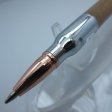 (image for) 30 Caliber Bolt Action Bullet Pen in (Bamboo) Chrome/Rose Gold
