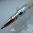 (image for) 30 Caliber Bolt Action Bullet Pen in (Curley Maple) Chrome/Rose Gold