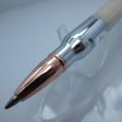 (image for) 30 Caliber Bolt Action Bullet Pen in (White Oak) Chrome/Rose Gold
