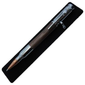 30 Caliber Bolt Action Bullet Pen in (Yucatan Rosewood) Chrome/Rose Gold
