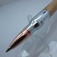 (image for) 30 Caliber Bolt Action Bullet Pen in (Red Oak) Chrome/Rose Gold