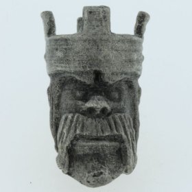 Barbarian King Bead in Pewter by Marco Magallona