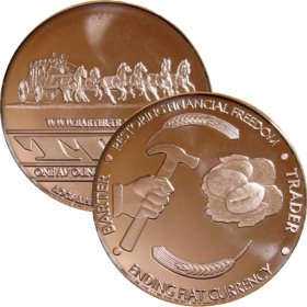 Barter - Trader (AOCS) (2011) 1 oz .999 Pure Copper Round