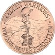 (image for) Battlefield Cross 1 oz .999 Pure Copper Round (Intaglio Mint)