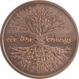 (image for) Be The Change #138 (2019 Silver Shield - Mini Mintage) 1 oz .999 Pure Copper Round