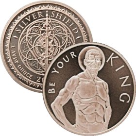 Be Your King #44 (2018 Silver Shield Mini Mintage) 1 oz .999 Pure Copper Round