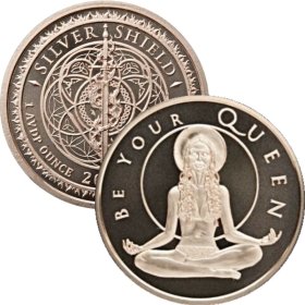 Be Your Queen #46 (2018 Silver Shield Mini Mintage) 1 oz .999 Pure Copper Round