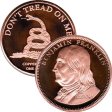 (image for) Benjamin Franklin (QSB Mint) 1 oz .999 Pure Copper Round