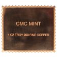 (image for) Biplane $0.24 Cent Stamp Design 1 oz .999 Fine Copper Bar
