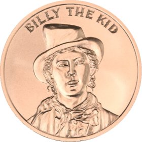 Billy the Kid (2020 Reverse) 1 oz .999 Pure Copper Round