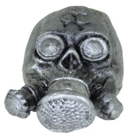 Biohazard Gas Mask in Pewter by Barrett Designs