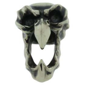 Screaming Eagle Skull In Nickel Silver By Evgeniy Golosov