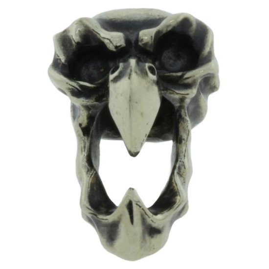 (image for) Screaming Eagle Skull In Nickel Silver By Evgeniy Golosov