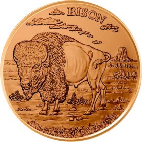 Bison (American Wildlife Series) 1 oz .999 Pure Copper Round