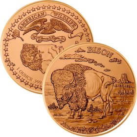 Bison (American Wildlife Series) 1 oz .999 Pure Copper Round