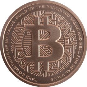 Bitcoin #149 (2020 Silver Shield - Mini Mintage) 2 oz .999 Pure Copper Round