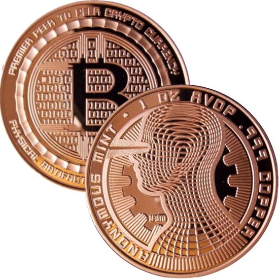 (image for) Bitcoin - The Guardian 1 oz .999 Pure Copper Round