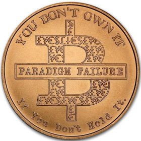 BitCON 1 oz .999 Pure Copper Round (2018 Silver Shield)
