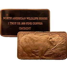 Black Bear (American Wildlife Set) 1 oz .999 Fine Copper Bar