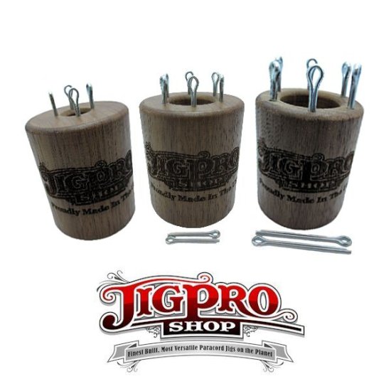 (image for) Knitting Spool Set (Small, Medium, & Large) Walnut