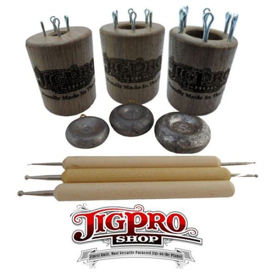 (image for) Knitting Spool Kit (Small, Medium, & Large) Walnut