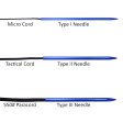(image for) 3 Different Size Blue Lacing Needles with Storage Capsule