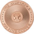 (image for) Bonnie & Clyde 1 oz .999 Pure Copper Round (Intaglio Mint)