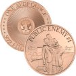 (image for) Bonnie & Clyde 1 oz .999 Pure Copper Round (Intaglio Mint)