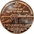 (image for) Second Amendment Liberty 2013 AR-15 Rifle 1 oz .999 Pure Copper Round