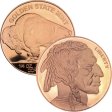(image for) Buffalo Design 1/4 oz .999 Pure Copper Round