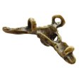 (image for) Bull Skull Pendant/Bead in Antiqued Brass