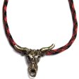 (image for) Bull Skull Pendant/Bead in Antiqued Brass